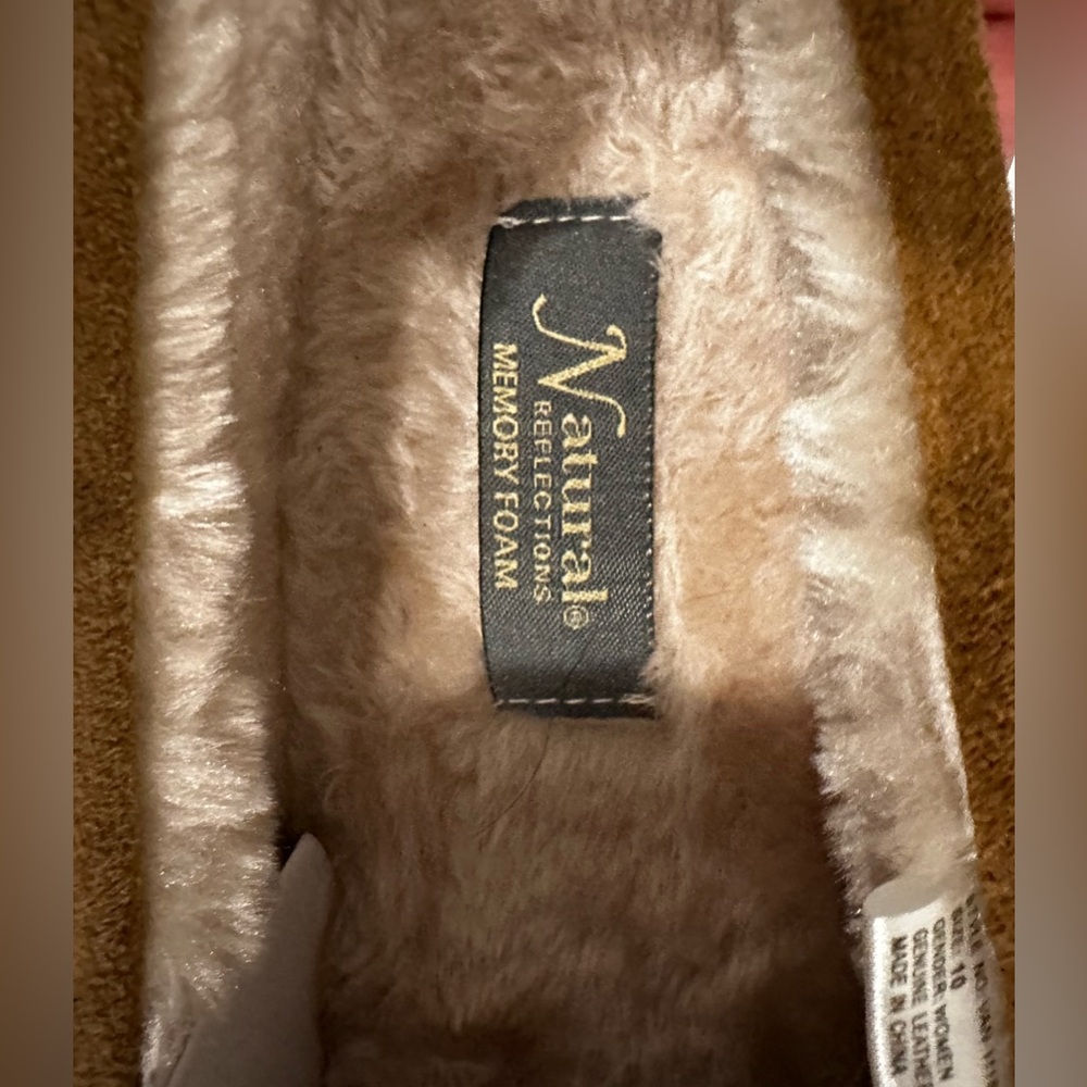 New Natural Reflections Elite 2 Chestnut Tan Slippers Women Size 10 - Picture 2 of 6